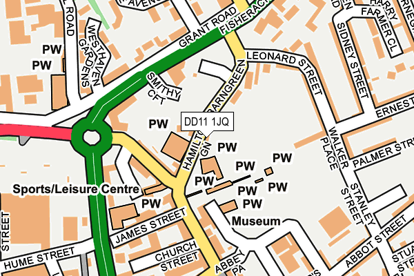 DD11 1JQ map - OS OpenMap – Local (Ordnance Survey)