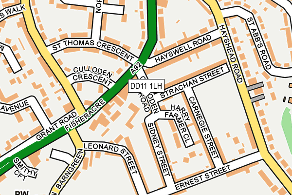DD11 1LH map - OS OpenMap – Local (Ordnance Survey)