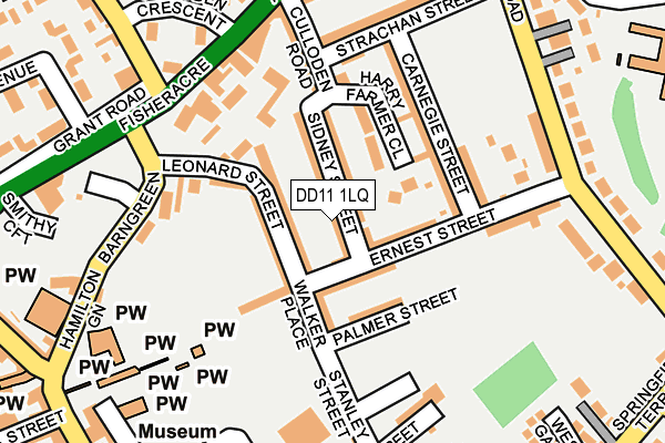 DD11 1LQ map - OS OpenMap – Local (Ordnance Survey)