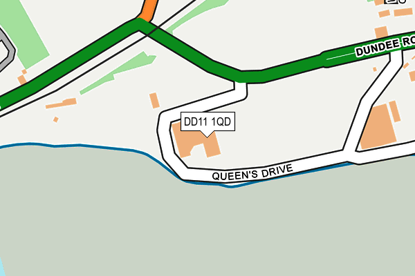 DD11 1QD map - OS OpenMap – Local (Ordnance Survey)