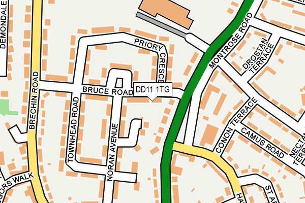 DD11 1TG map - OS OpenMap – Local (Ordnance Survey)