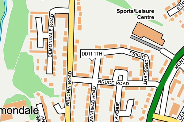 DD11 1TH map - OS OpenMap – Local (Ordnance Survey)