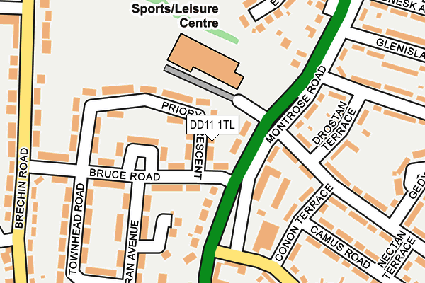 DD11 1TL map - OS OpenMap – Local (Ordnance Survey)