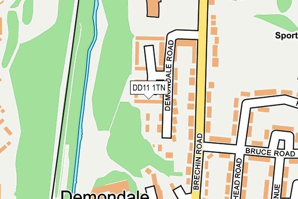 DD11 1TN map - OS OpenMap – Local (Ordnance Survey)