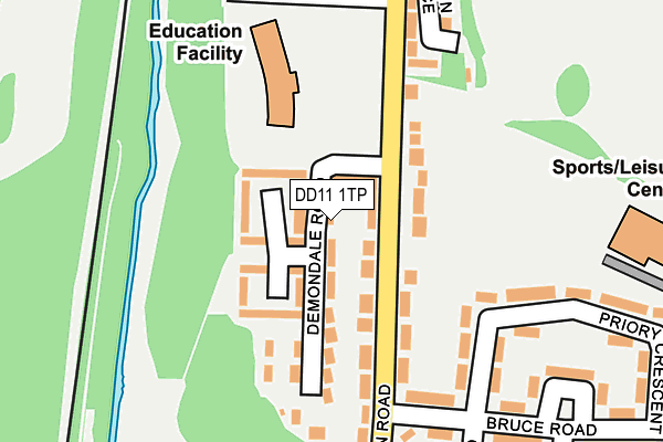 DD11 1TP map - OS OpenMap – Local (Ordnance Survey)