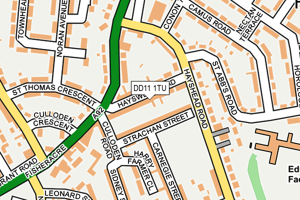 DD11 1TU map - OS OpenMap – Local (Ordnance Survey)