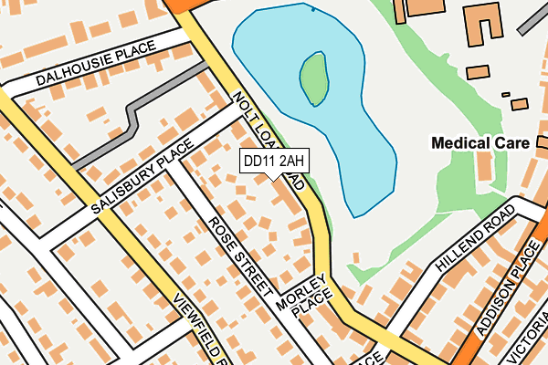 DD11 2AH map - OS OpenMap – Local (Ordnance Survey)