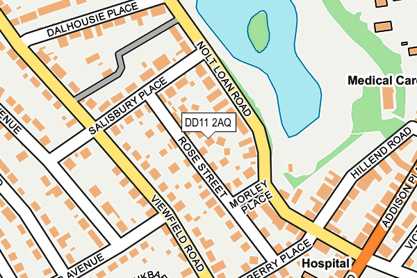 DD11 2AQ map - OS OpenMap – Local (Ordnance Survey)