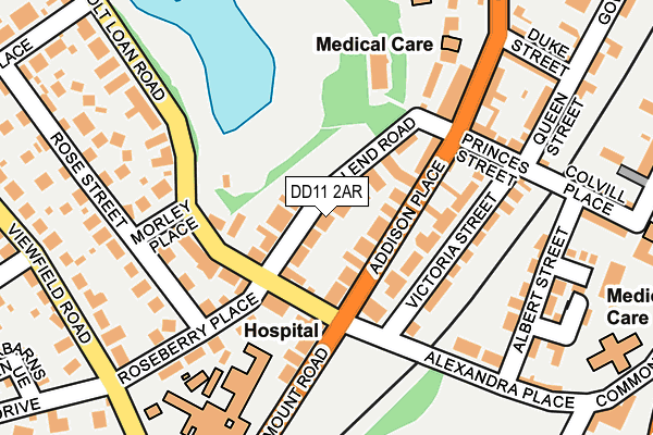 DD11 2AR map - OS OpenMap – Local (Ordnance Survey)