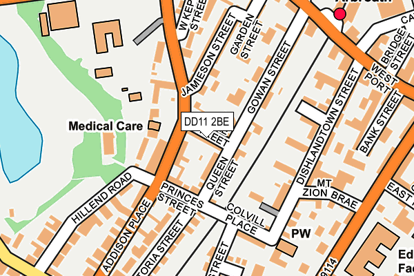 DD11 2BE map - OS OpenMap – Local (Ordnance Survey)