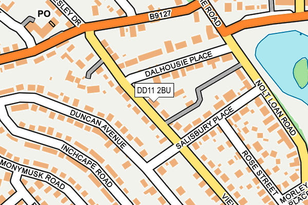 DD11 2BU map - OS OpenMap – Local (Ordnance Survey)