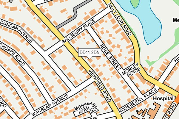 DD11 2DN map - OS OpenMap – Local (Ordnance Survey)