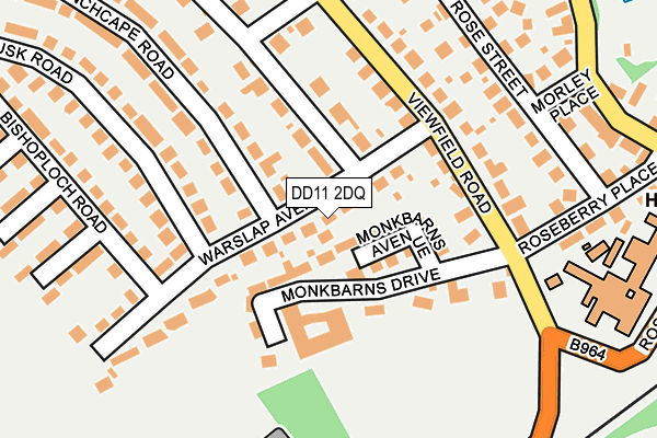 DD11 2DQ map - OS OpenMap – Local (Ordnance Survey)