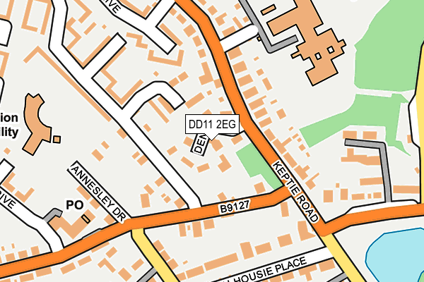 DD11 2EG map - OS OpenMap – Local (Ordnance Survey)