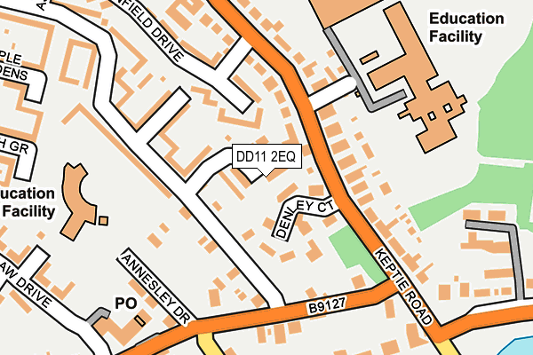 DD11 2EQ map - OS OpenMap – Local (Ordnance Survey)
