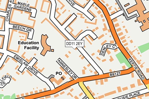DD11 2EY map - OS OpenMap – Local (Ordnance Survey)