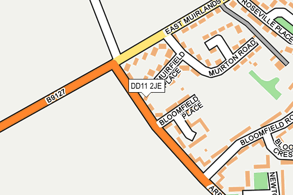 DD11 2JE map - OS OpenMap – Local (Ordnance Survey)