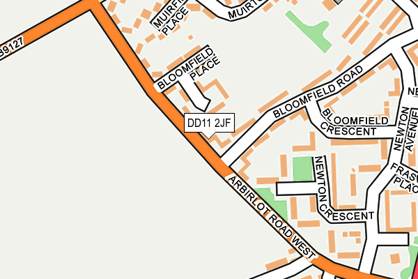 DD11 2JF map - OS OpenMap – Local (Ordnance Survey)