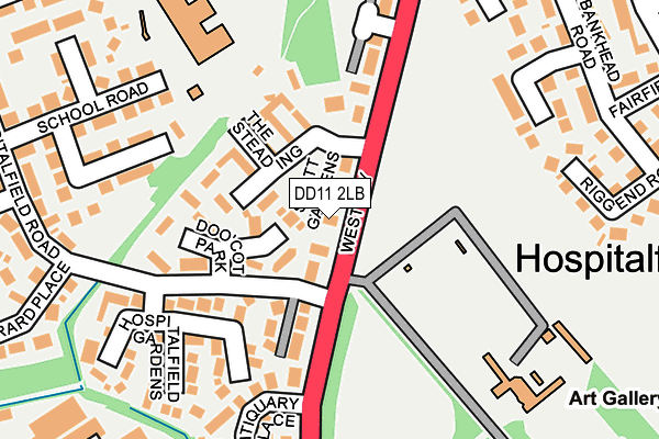 DD11 2LB map - OS OpenMap – Local (Ordnance Survey)