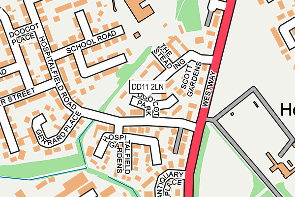 DD11 2LN map - OS OpenMap – Local (Ordnance Survey)