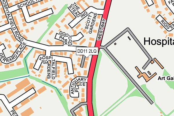 DD11 2LQ map - OS OpenMap – Local (Ordnance Survey)