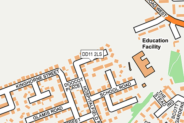 DD11 2LS map - OS OpenMap – Local (Ordnance Survey)