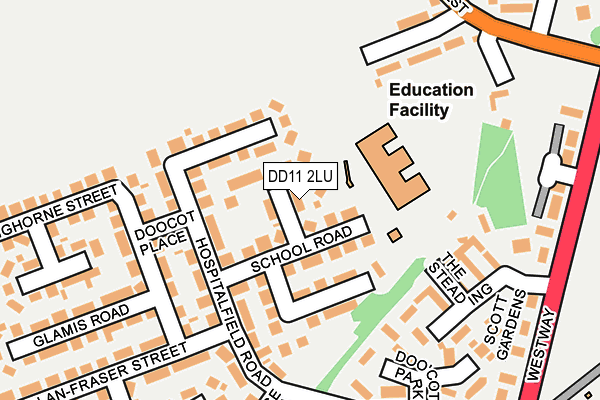 DD11 2LU map - OS OpenMap – Local (Ordnance Survey)