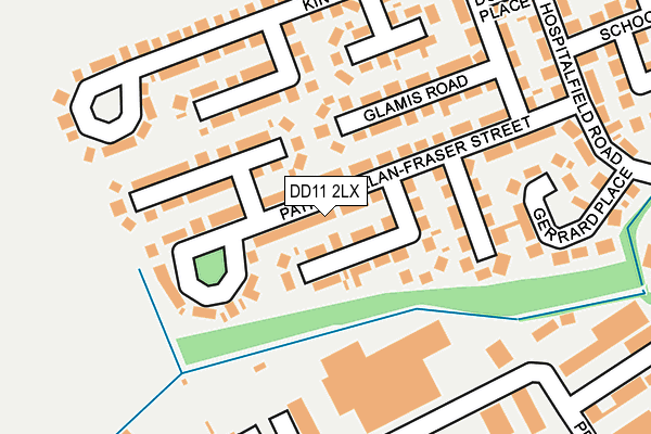 DD11 2LX map - OS OpenMap – Local (Ordnance Survey)