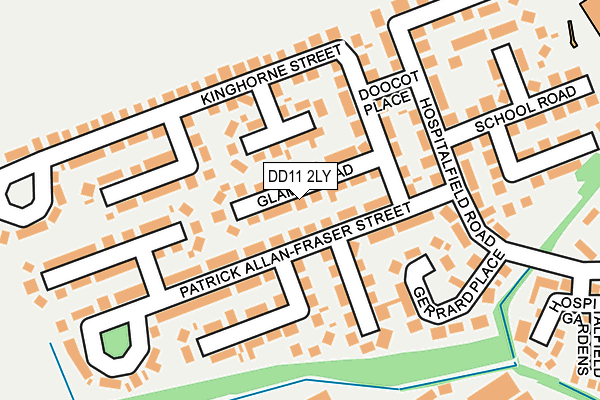 DD11 2LY map - OS OpenMap – Local (Ordnance Survey)