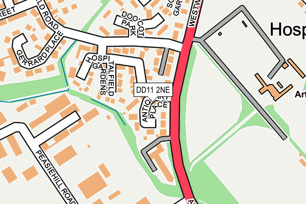 DD11 2NE map - OS OpenMap – Local (Ordnance Survey)