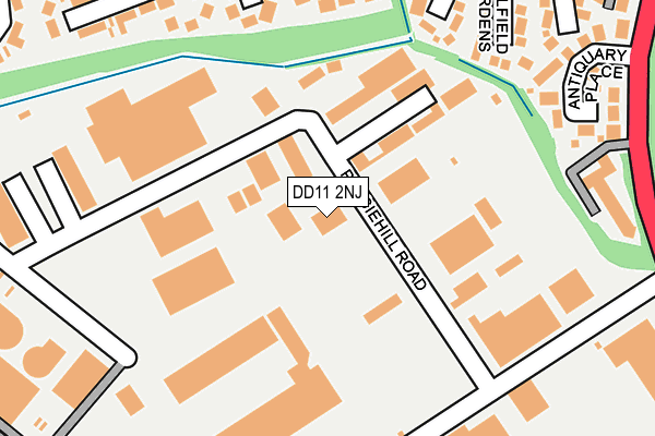 DD11 2NJ map - OS OpenMap – Local (Ordnance Survey)
