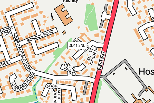 DD11 2NL map - OS OpenMap – Local (Ordnance Survey)