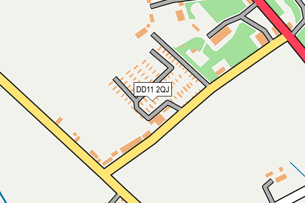DD11 2QJ map - OS OpenMap – Local (Ordnance Survey)