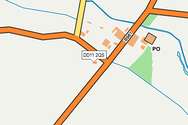 DD11 2QS map - OS OpenMap – Local (Ordnance Survey)
