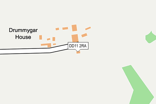 DD11 2RA map - OS OpenMap – Local (Ordnance Survey)
