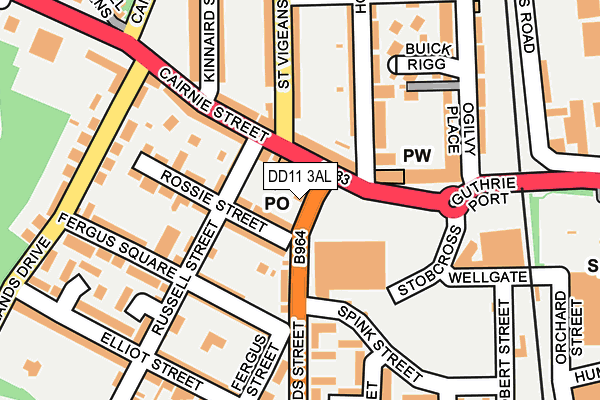 DD11 3AL map - OS OpenMap – Local (Ordnance Survey)