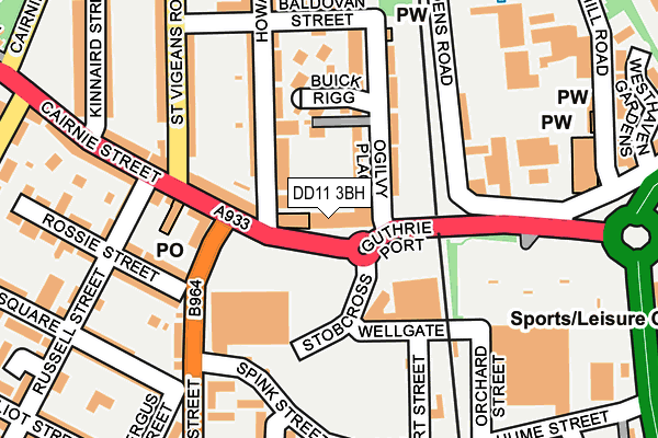 DD11 3BH map - OS OpenMap – Local (Ordnance Survey)