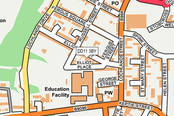 DD11 3BY map - OS OpenMap – Local (Ordnance Survey)