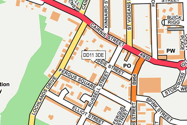 DD11 3DE map - OS OpenMap – Local (Ordnance Survey)