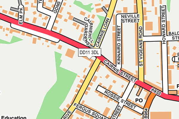 DD11 3DL map - OS OpenMap – Local (Ordnance Survey)
