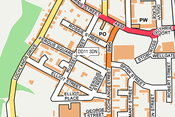 DD11 3DN map - OS OpenMap – Local (Ordnance Survey)