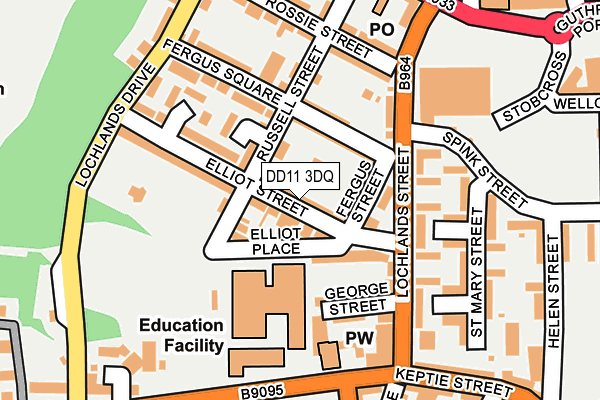 DD11 3DQ map - OS OpenMap – Local (Ordnance Survey)