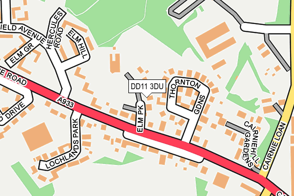 DD11 3DU map - OS OpenMap – Local (Ordnance Survey)