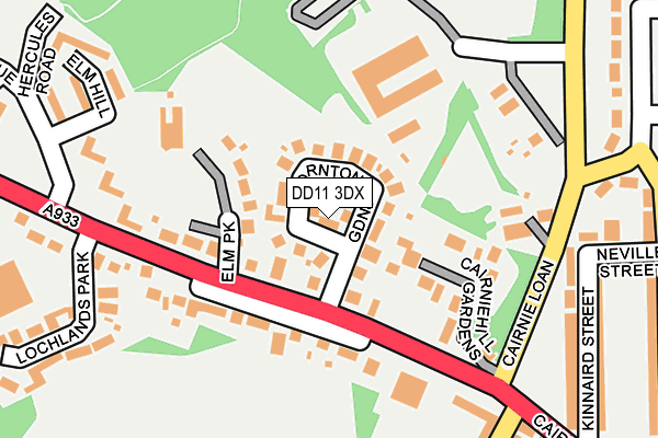 DD11 3DX map - OS OpenMap – Local (Ordnance Survey)