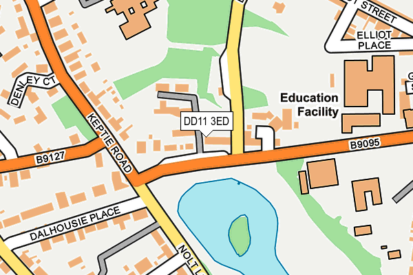 DD11 3ED map - OS OpenMap – Local (Ordnance Survey)