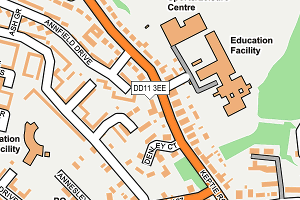 DD11 3EE map - OS OpenMap – Local (Ordnance Survey)