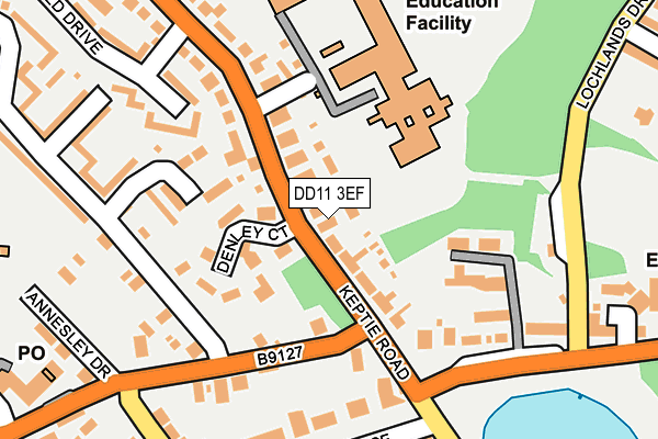 DD11 3EF map - OS OpenMap – Local (Ordnance Survey)