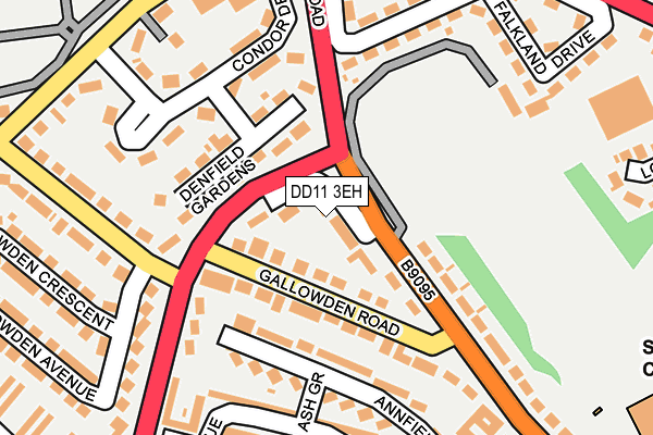 DD11 3EH map - OS OpenMap – Local (Ordnance Survey)