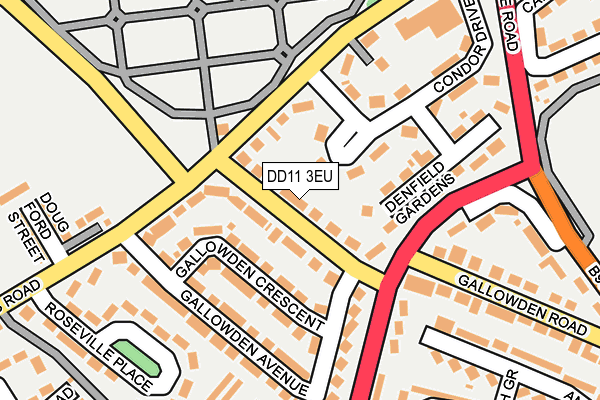 DD11 3EU map - OS OpenMap – Local (Ordnance Survey)