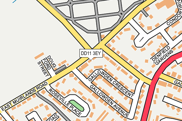 DD11 3EY map - OS OpenMap – Local (Ordnance Survey)